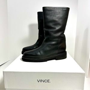 Vince Black Shenay genuine shearling lining Size 7 EU (37)